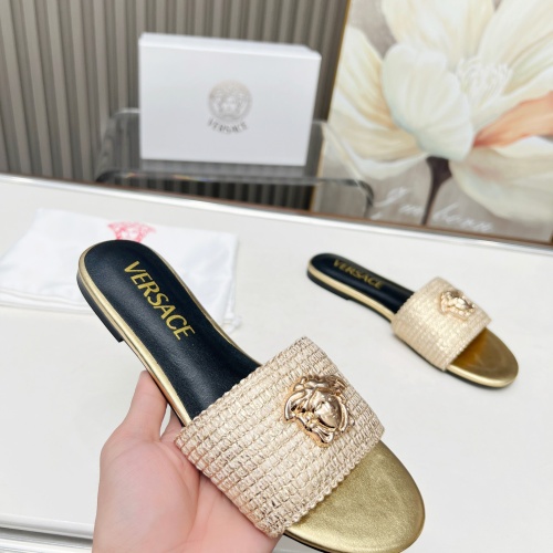 Replica Versace Slippers For Women #1225140 $82.00 USD for Wholesale