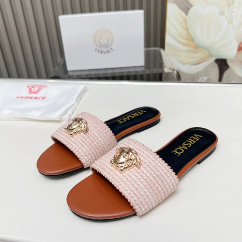 Replica Versace Slippers For Women #1225145, $82.00 USD, [ITEM#1225145], Replica Versace Slippers outlet from China