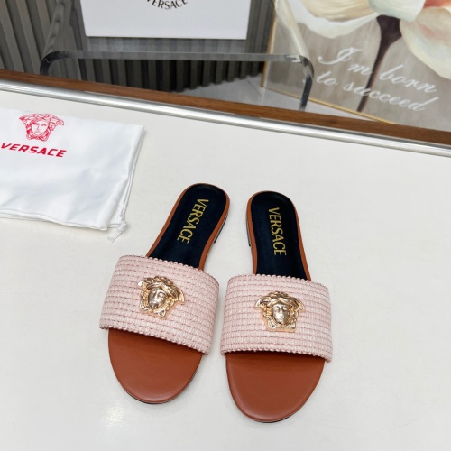 Replica Versace Slippers For Women #1225145 $82.00 USD for Wholesale