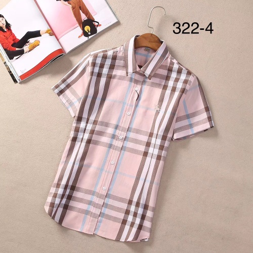 Replica Burberry Shirts Short Sleeved For Women #1225348, $36.00 USD, [ITEM#1225348], Replica Burberry Shirts outlet from China