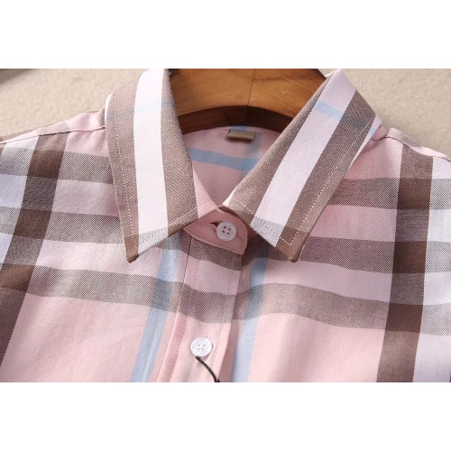 Replica Burberry Shirts Short Sleeved For Women #1225348 $36.00 USD for Wholesale