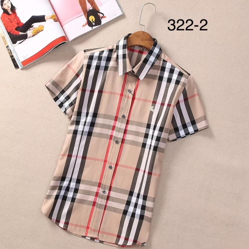 Replica Burberry Shirts Short Sleeved For Women #1225349, $36.00 USD, [ITEM#1225349], Replica Burberry Shirts outlet from China