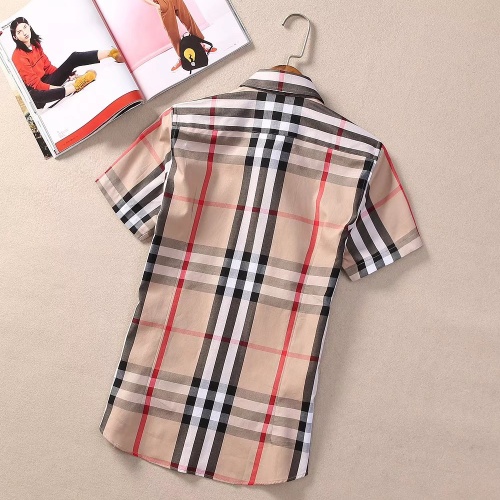 Replica Burberry Shirts Short Sleeved For Women #1225349 $36.00 USD for Wholesale