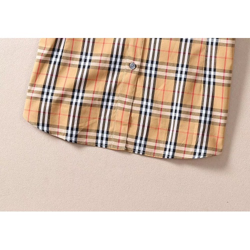 Replica Burberry Shirts Short Sleeved For Women #1225351 $36.00 USD for Wholesale