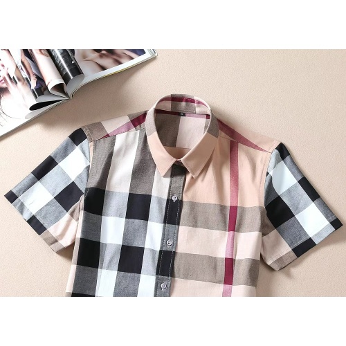 Replica Burberry Shirts Short Sleeved For Women #1225353 $36.00 USD for Wholesale