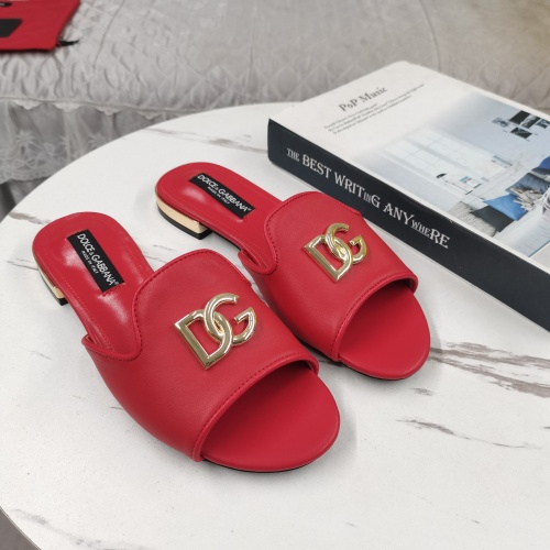 Replica Dolce &amp; Gabbana D&amp;G Slippers For Women #1225358, $122.00 USD, [ITEM#1225358], Replica Dolce &amp; Gabbana D&amp;G Slippers outlet from China