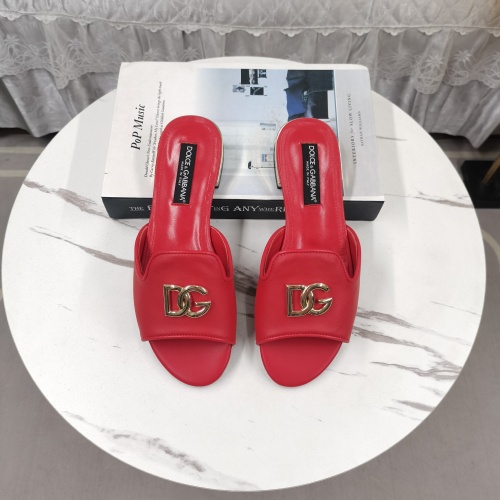 Replica Dolce & Gabbana D&G Slippers For Women #1225358 $122.00 USD for Wholesale