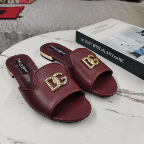 Replica Dolce &amp; Gabbana D&amp;G Slippers For Women #1225359, $122.00 USD, [ITEM#1225359], Replica Dolce &amp; Gabbana D&amp;G Slippers outlet from China