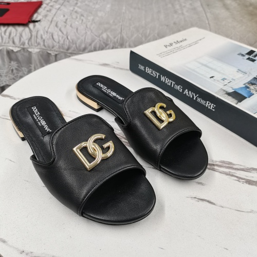 Replica Dolce &amp; Gabbana D&amp;G Slippers For Women #1225361, $122.00 USD, [ITEM#1225361], Replica Dolce &amp; Gabbana D&amp;G Slippers outlet from China