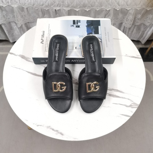 Replica Dolce & Gabbana D&G Slippers For Women #1225361 $122.00 USD for Wholesale