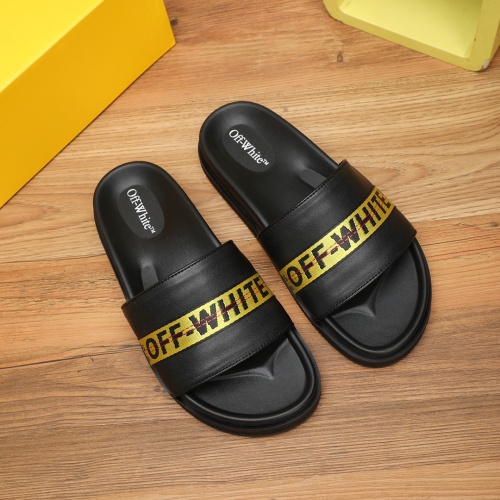 Replica Off-White Slippers For Men #1225621, $56.00 USD, [ITEM#1225621], Replica Off-White Slippers outlet from China