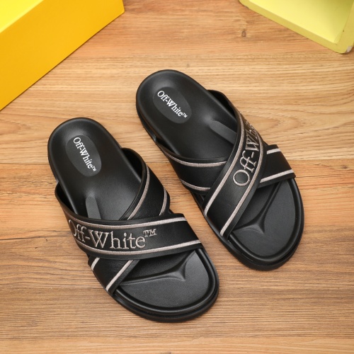 Replica Off-White Slippers For Men #1225623, $56.00 USD, [ITEM#1225623], Replica Off-White Slippers outlet from China