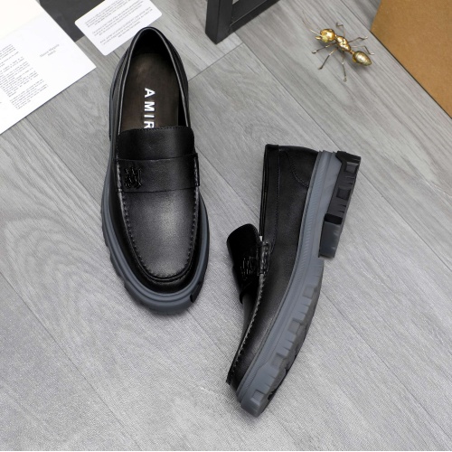 Replica Amiri Leather Shoes For Men #1225642 $112.00 USD for Wholesale