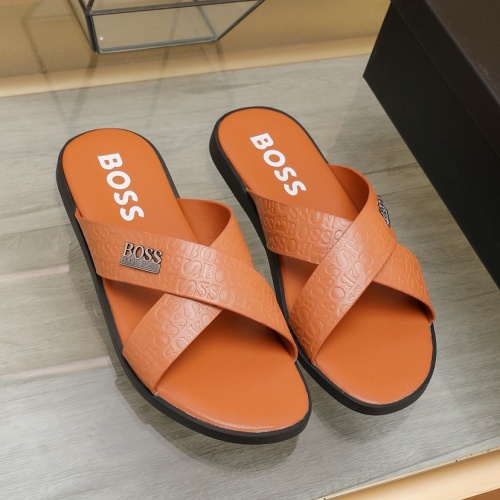 Replica Boss Slippers For Men #1225691, $64.00 USD, [ITEM#1225691], Replica Boss Slippers outlet from China