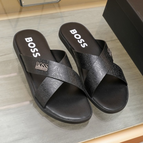 Replica Boss Slippers For Men #1225692, $64.00 USD, [ITEM#1225692], Replica Boss Slippers outlet from China