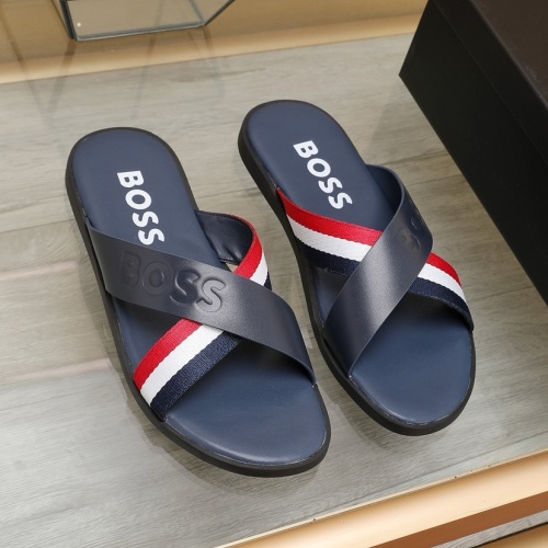 Replica Boss Slippers For Men #1225694, $64.00 USD, [ITEM#1225694], Replica Boss Slippers outlet from China