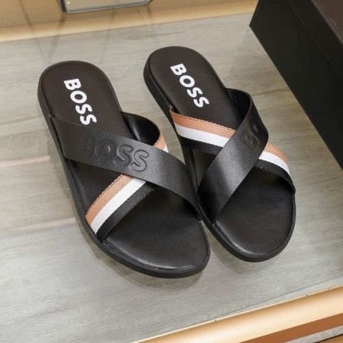 Replica Boss Slippers For Men #1225695, $64.00 USD, [ITEM#1225695], Replica Boss Slippers outlet from China