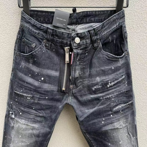 Replica Dsquared Jeans For Men #1225985 $68.00 USD for Wholesale