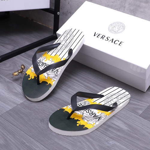 Replica Versace Slippers For Men #1226058 $42.00 USD for Wholesale