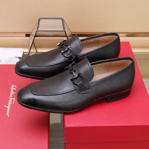 Replica Salvatore Ferragamo Leather Shoes For Men #1226118 $122.00 USD for Wholesale