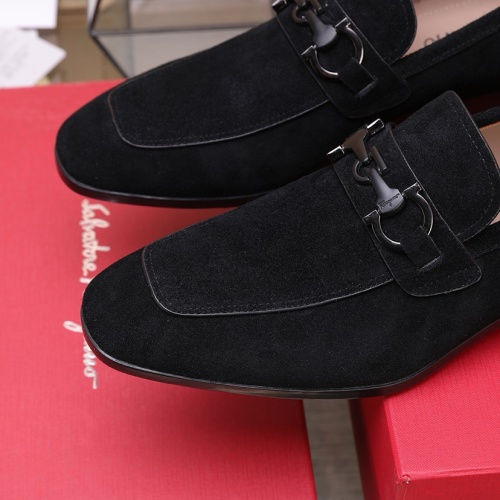 Replica Salvatore Ferragamo Leather Shoes For Men #1226119 $122.00 USD for Wholesale