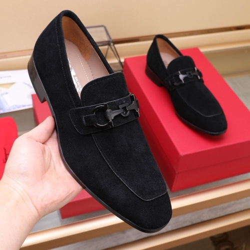 Replica Salvatore Ferragamo Leather Shoes For Men #1226119 $122.00 USD for Wholesale