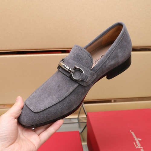 Replica Salvatore Ferragamo Leather Shoes For Men #1226120 $122.00 USD for Wholesale