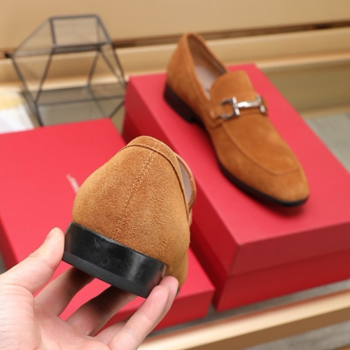 Replica Salvatore Ferragamo Leather Shoes For Men #1226121 $122.00 USD for Wholesale