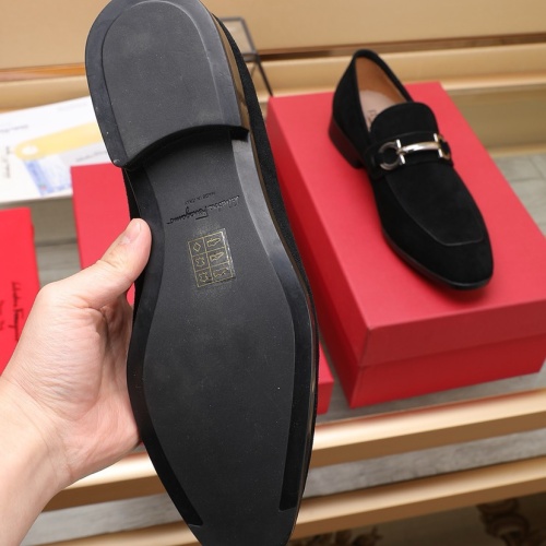 Replica Salvatore Ferragamo Leather Shoes For Men #1226122 $122.00 USD for Wholesale