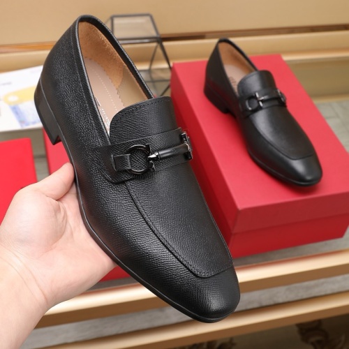 Replica Salvatore Ferragamo Leather Shoes For Men #1226124 $122.00 USD for Wholesale