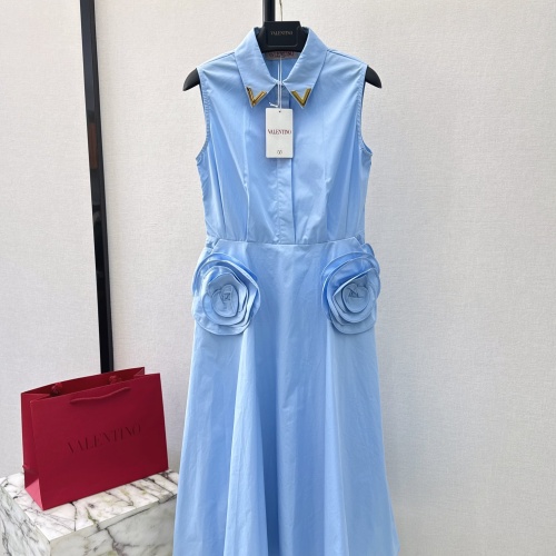 Replica Valentino Dresses Sleeveless For Women #1226266, $135.00 USD, [ITEM#1226266], Replica Valentino Dresses outlet from China