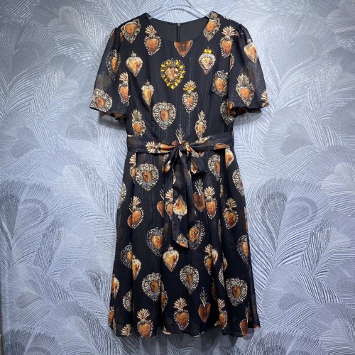 Replica Dolce &amp; Gabbana Dresses Short Sleeved For Women #1226312, $108.00 USD, [ITEM#1226312], Replica Dolce &amp; Gabbana Dresses outlet from China