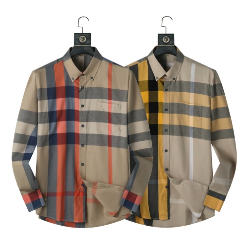 Replica Burberry Shirts Long Sleeved For Men #1226949 $34.00 USD for Wholesale