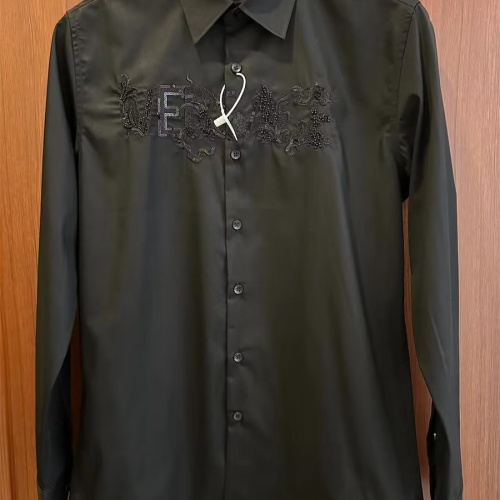 Replica Versace Shirts Long Sleeved For Men #1226954 $48.00 USD for Wholesale