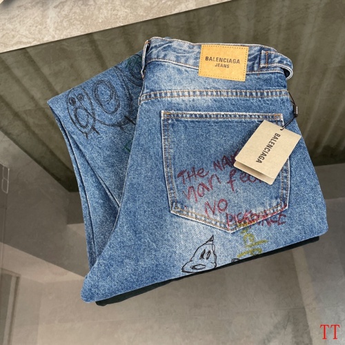 Replica Balenciaga Jeans For Unisex #1227378 $72.00 USD for Wholesale