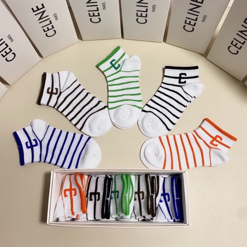 Replica Celine Socks #1227552 $25.00 USD for Wholesale