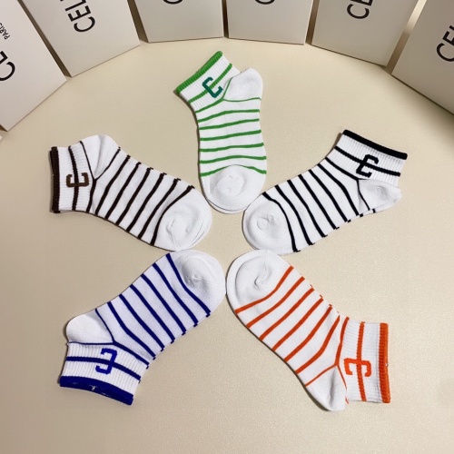 Replica Celine Socks #1227552 $25.00 USD for Wholesale