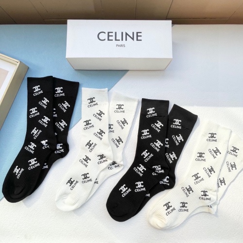 Replica Celine Socks #1227684 $34.00 USD for Wholesale