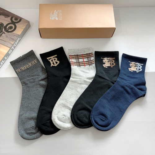 Replica Burberry Socks For Men #1227738 $27.00 USD for Wholesale