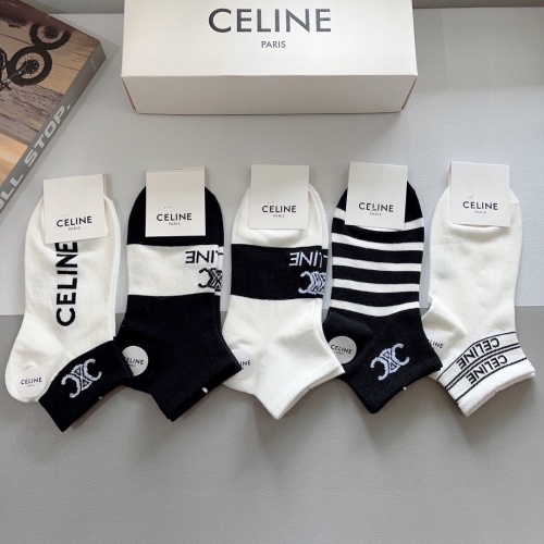 Replica Celine Socks #1227880 $25.00 USD for Wholesale