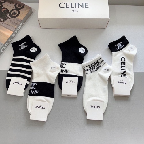 Replica Celine Socks #1227880 $25.00 USD for Wholesale