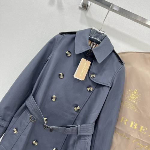 Replica Burberry Trench Coat Long Sleeved For Women #1228486 $172.00 USD for Wholesale