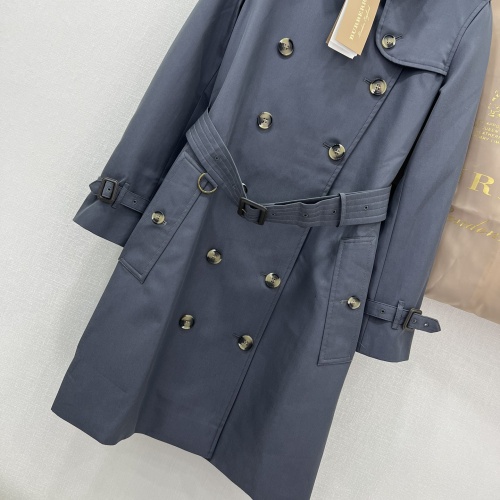 Replica Burberry Trench Coat Long Sleeved For Women #1228486 $172.00 USD for Wholesale