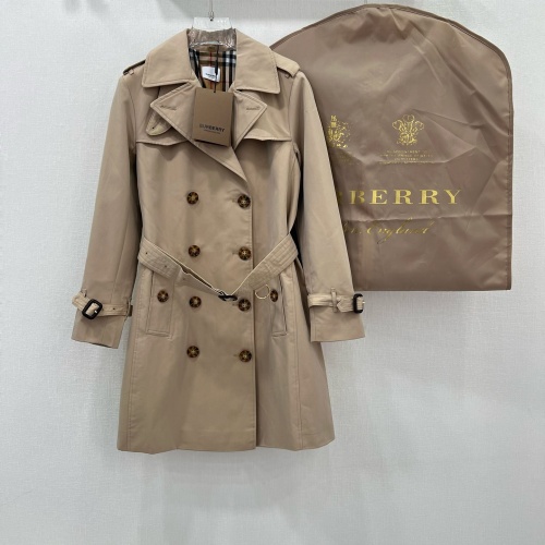 Replica Burberry Trench Coat Long Sleeved For Women #1228488, $170.00 USD, [ITEM#1228488], Replica Burberry Trench Coat outlet from China