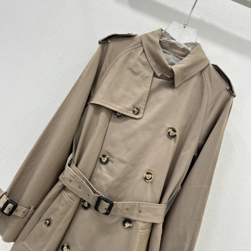 Replica Celine Trench Coat Long Sleeved For Women #1228490 $195.00 USD for Wholesale