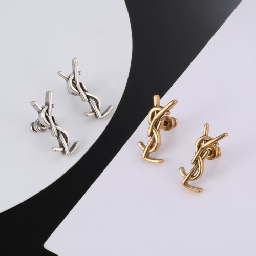 Replica Yves Saint Laurent YSL Earrings For Women #1228595 $25.00 USD for Wholesale