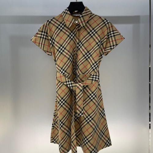 Replica Burberry Dresses Short Sleeved For Women #1228673, $105.00 USD, [ITEM#1228673], Replica Burberry Dresses outlet from China