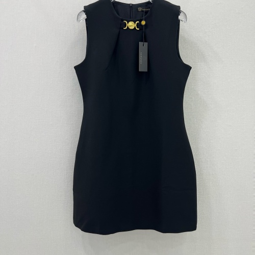 Replica Versace Dresses Sleeveless For Women #1228717, $102.00 USD, [ITEM#1228717], Replica Versace Dresses outlet from China