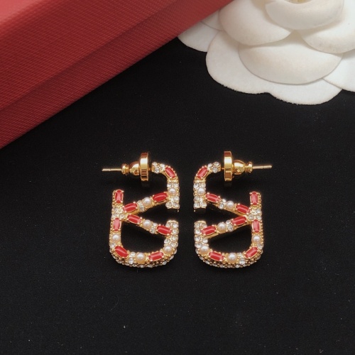 Replica Valentino Earrings For Women #1228987 $32.00 USD for Wholesale