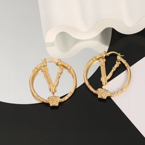 Replica Versace Earrings For Women #1229513 $29.00 USD for Wholesale